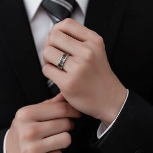 *NEW* Men's Tungsten Stainless Steel Celtic Knot Ring